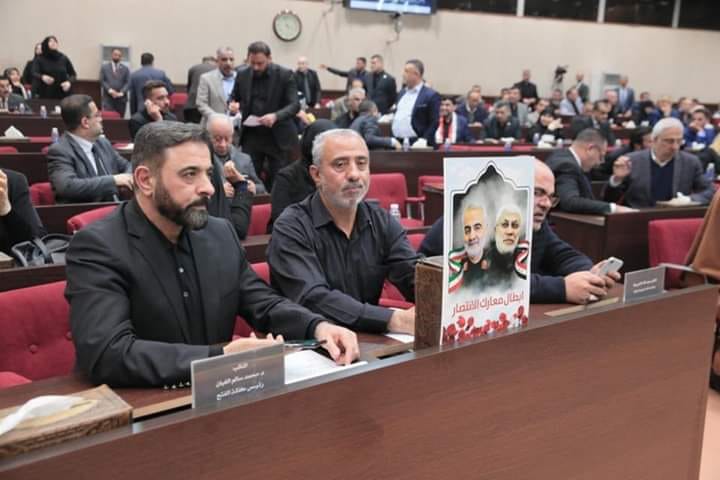 صور الشهيد سليماني في البرلمان العراقي