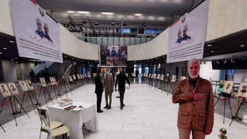 عراق پارلیمنٹ کے در و دیوار پر شہید قاسم سلیمانی اور ابومہدی المہندس کی تصویریں