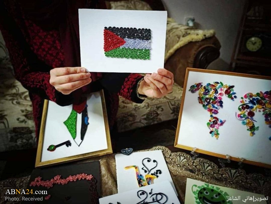 Photos: Palestinian lady artist using paper to make wonderful masterpieces and designs
