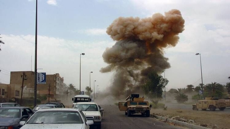 イラク南部で、米軍隊列が何者かにより攻撃