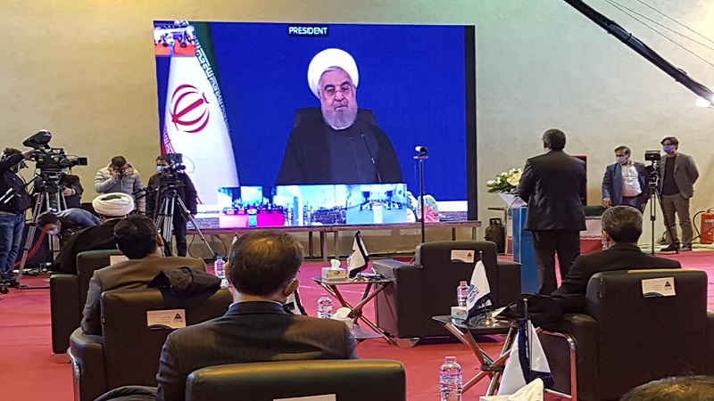 صدر روحانی کے ذریعے صوبہ ہمدان میں ہگمتانہ پیٹروکیمیکل کمپلیکس کا افتتاح