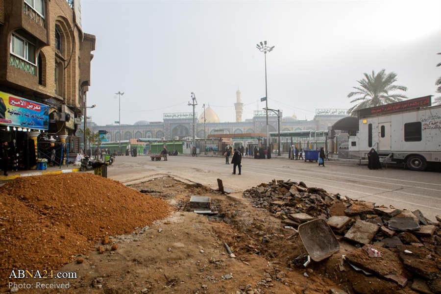 Removing barriers from some streets leading to two holy shrines to facilitate movement of Karbala visitors