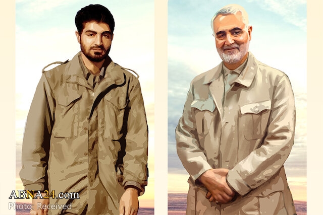 Poster: Born in a village, a hero for both Iranian and Islamic nation 