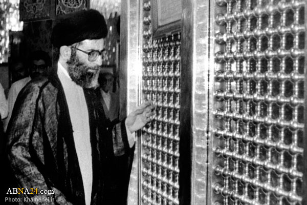 تقرير مصور / مشاهد تاريخية لقائد الثورة الاسلامية يزور مرقد السيدة "زينب" (ع) في سوريا