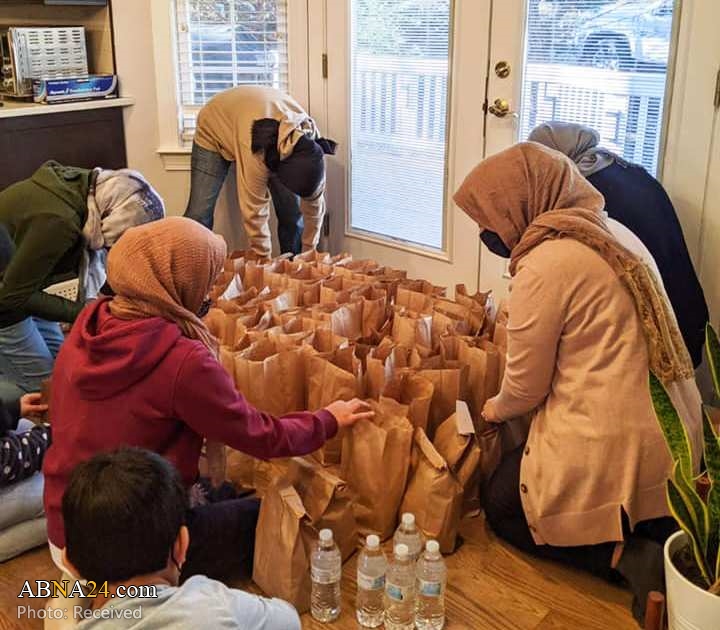 Photos: "Who is Hussain?" volunteers in Maryland, US packed 80 dinner bags for low-income residents