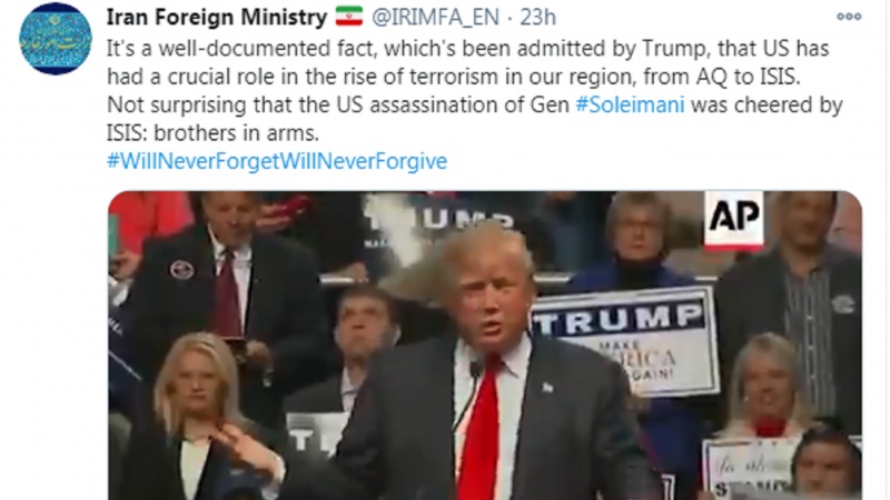 イラン、「米とＩＳＩＳは同一戦線の共闘者」
