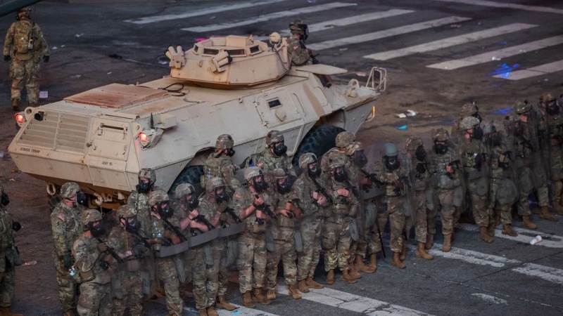 米ワシントンDCで州兵が出動態勢