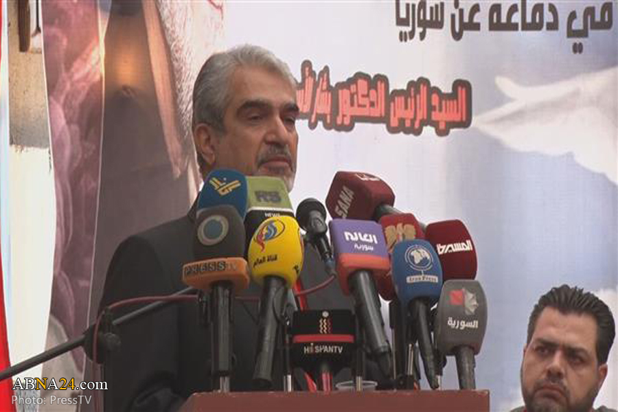 Residents of Damascus countryside mark first martyrdom anniversary of General Soleimani