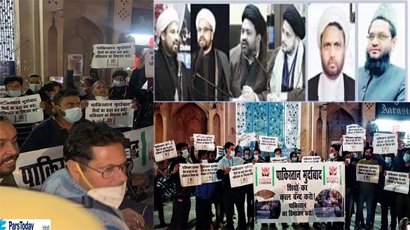 पाकिस्तानी शिया मुसलमानों के नरंसहार के ख़िलाफ़ प्रदर्शनों का क्रम जारी, दिल्ली में धर्मगुुरुओं की आपात बैठक, लखनऊ में हुसैनी टाइगर्स का ज़ोरदार प्रदर्शन