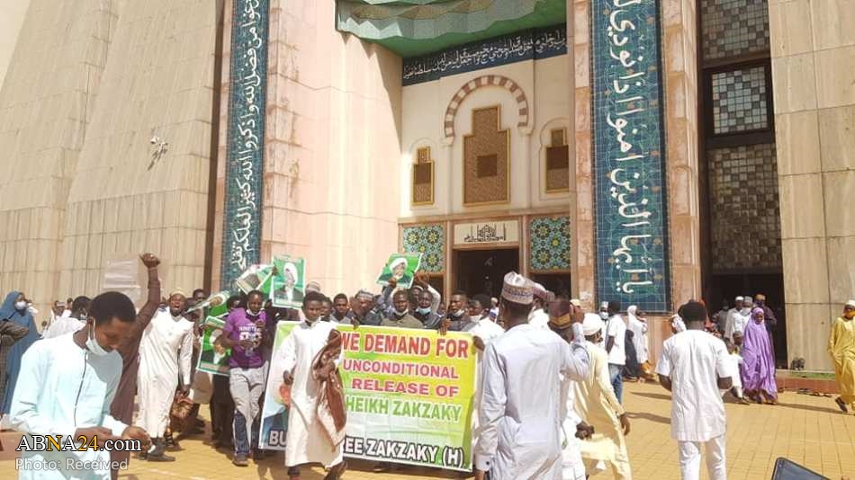 Photos: Mass 'Free Zakzaky' protest held after Friday Prayer in Abuja, Nigeria 8/1/2021