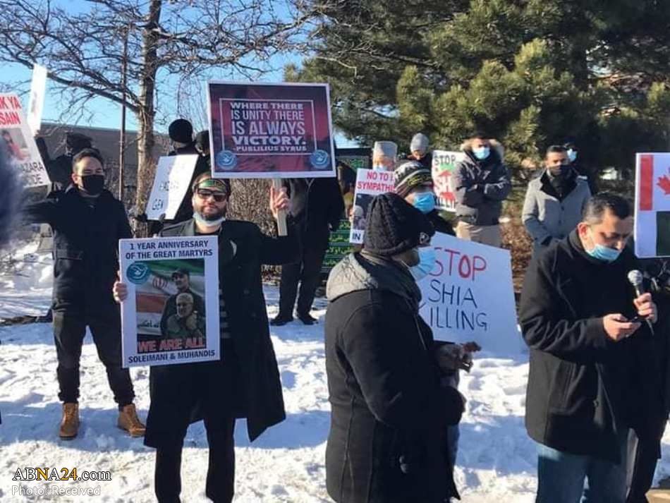 Photos: Protest in a snowy weather in front of Pakistani Embassy in Toronto, Canada against ongoing Shia massacre in Pakistan