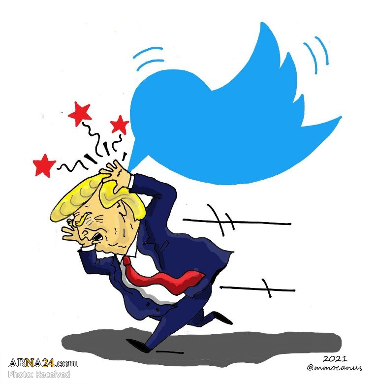 Cartoon: Twitter bans Trump's account