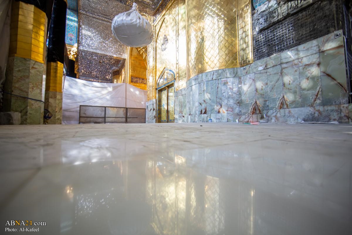 Completion of first phase of cladding the shrine of al-Abbas (+Photos)