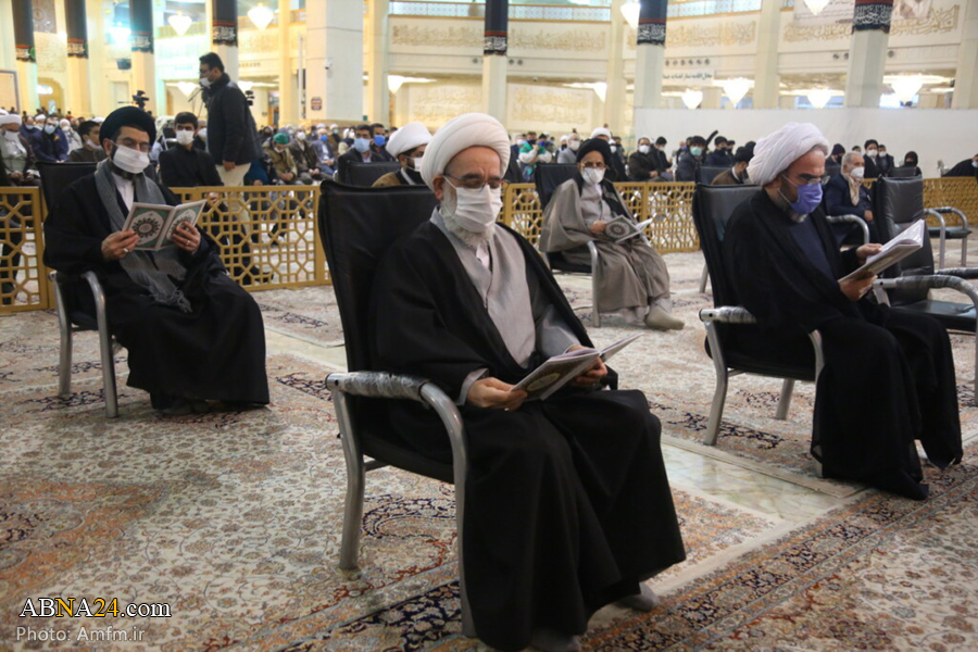 تقرير مصور / مجلس تأبين المرحوم آية الله "مصباح يزدي" في حرم السيدة المعصومة (ع)