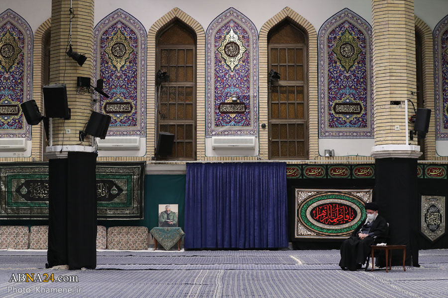 Photos: Imam Khamenei attends at first evening of mourning ceremonies for martyrdom of Hazrat Fatima (pbuh)