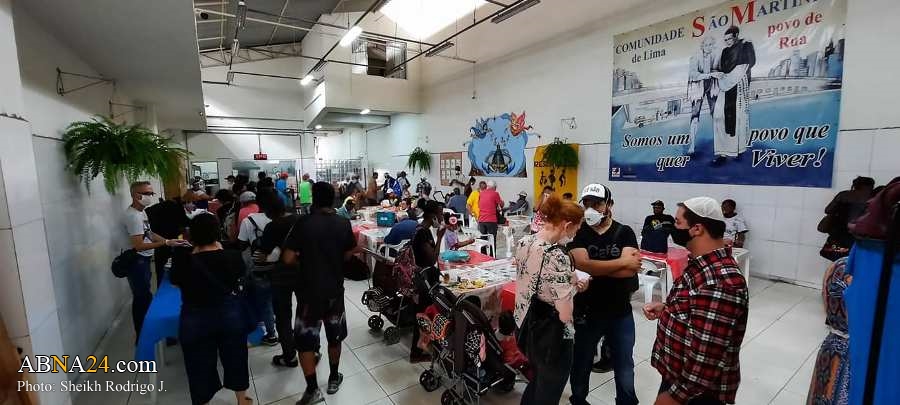Photos: Brazilian Shia cleric attends at breakfast services to needy in Sao Paulo