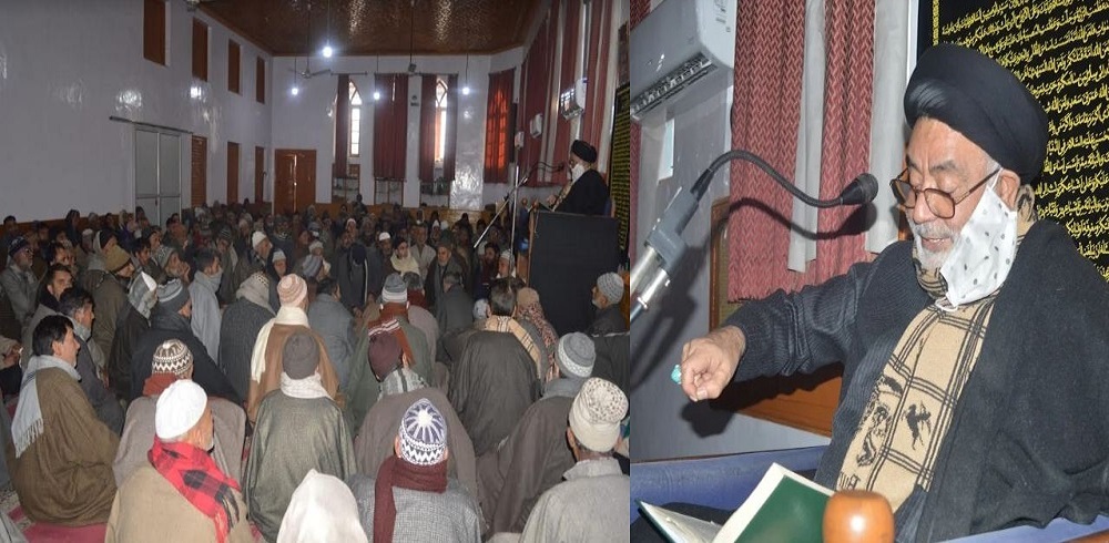انجمن شرعی شیعیان کے اہتمام سے مرکزی امام باڑہ بڈگام میں ایام فاطمیہ کی اختتامی مجلس