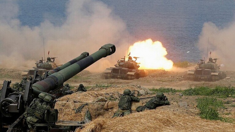 台湾軍が、地域的な緊張の中で軍事演習を実施