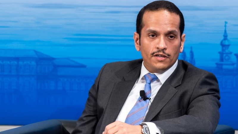 قطر کے وزیر خارجہ کی صہیونی ہم منصب سے ملاقات