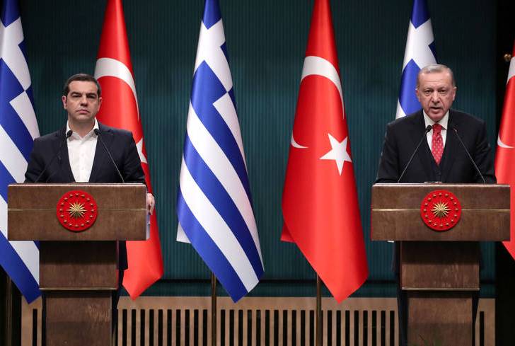  الرئيس التركي رجب طيب أردوغان، ديسمبر 2020 بعد توقف 5 سنوات... اسئتناف المحادثات التركية اليونانية حول أزمة شرق المتوسط