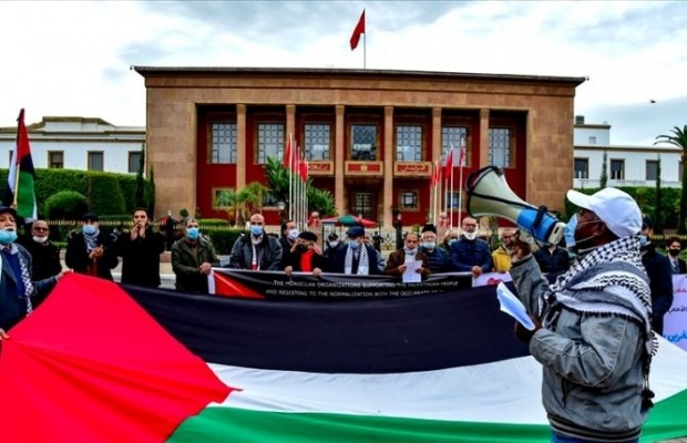 Mərakeşdə xalq İsrailə qarşı ayağa qalxdı