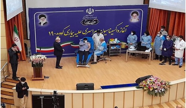 انطلاق حملة التطعيم ضد كورونا في جميع أنحاء ايران