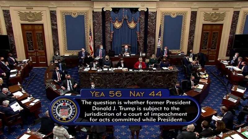 Сенат проголосовал за законность импичмента Трампа