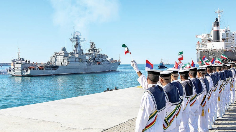 イラン海軍司令官、「イランとロシアの海軍演習は、海軍力を示すもの」