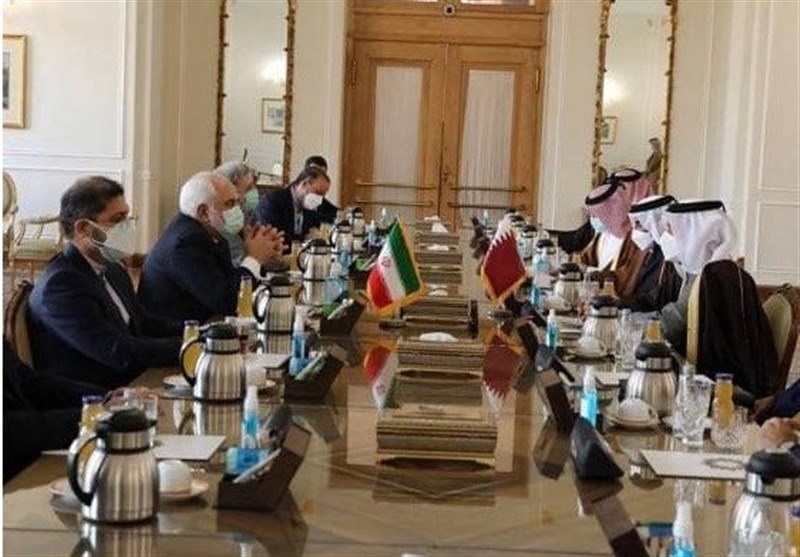 وزير خارجية قطر يزور طهران ويشيد بالدور الايراني في الدعم 