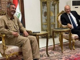 اجتماع بين "برهم صالح وأبو فدك" حول التحركات الأخيرة للحشد الشعبي لضبط الامن