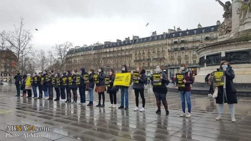 Protesters urge France, European countries to stop arms sales to Saudi regime 