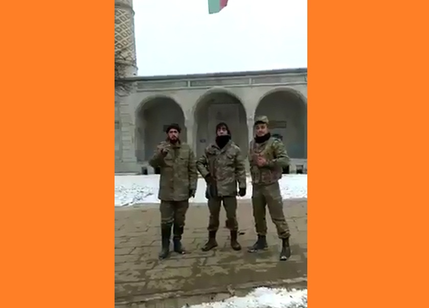 Азәрбајҹанын Имам Һүсејн (ә) Ордусундан гардаш Иран Ислам Республикасына саламлар – Видео