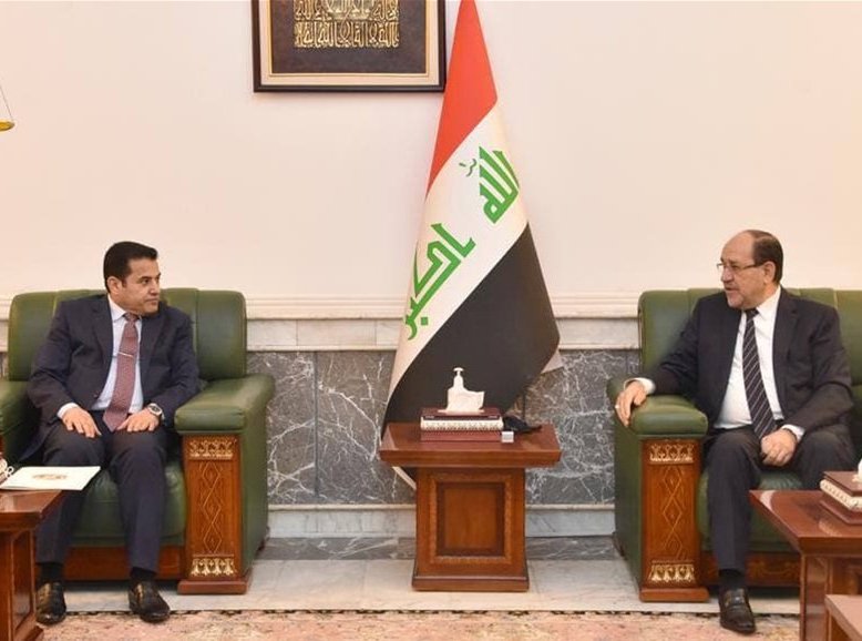 المالكي والاعرجي يؤكدان ضرورة تعزيز قوة الدولة وفرض سلطة القانون 