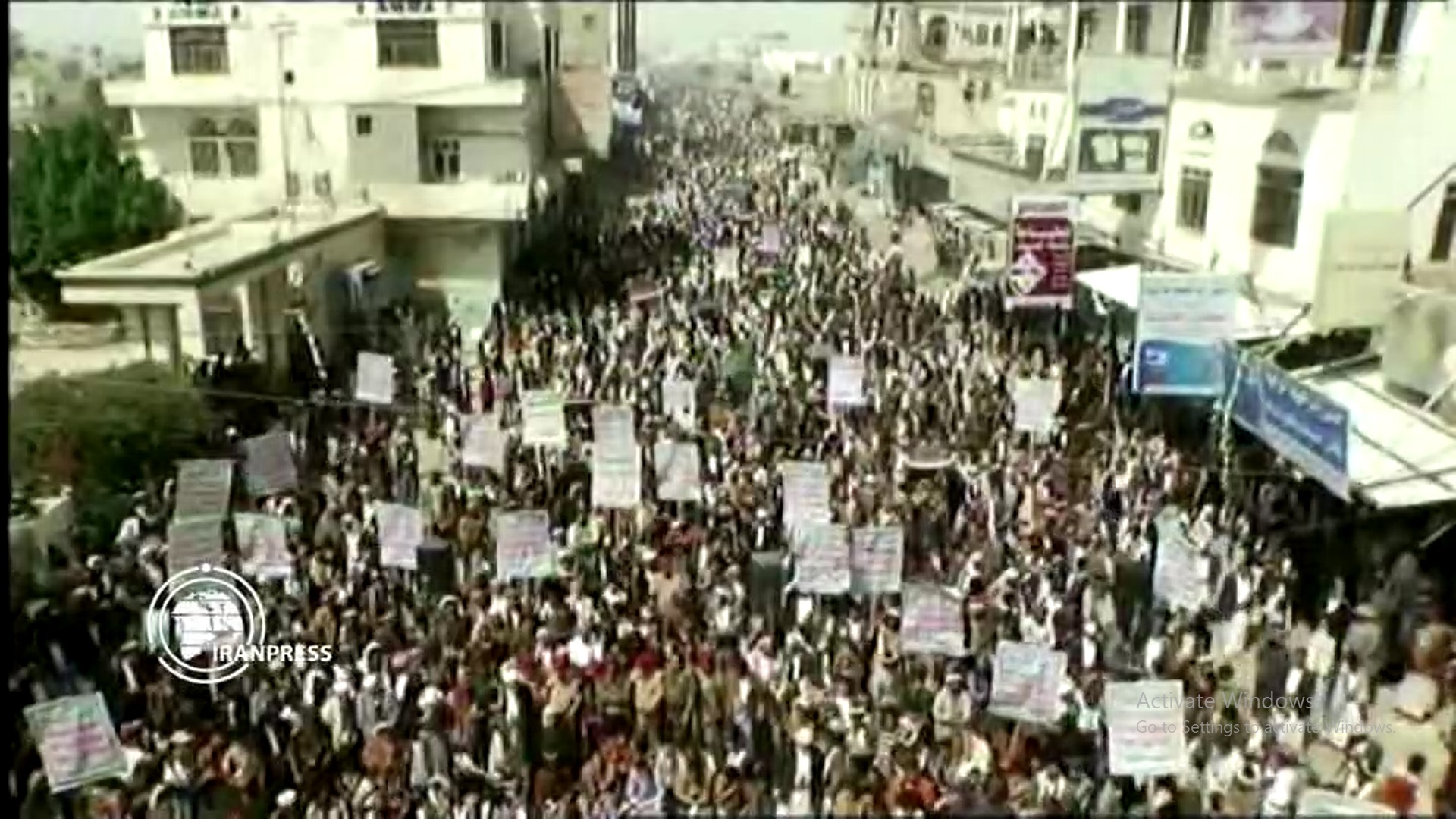 Vídeo: Iêmen, grande marcha contra o bombardeio saudita