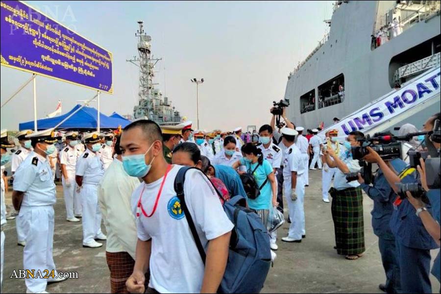  တပ္မေတာ္  ေရယာဥ္ျဖင့္ မေလးရွားႏိုင္ငံ မွ ျပန္လည္  ေခၚေဆာင္ လာသည့္ ျမန္မာ  ႏိုင္ငံသား ၁၀၈၆ ဦး ရန္ကုန္ၿမိဳ႕ သို႔ေရာက္ရွိ