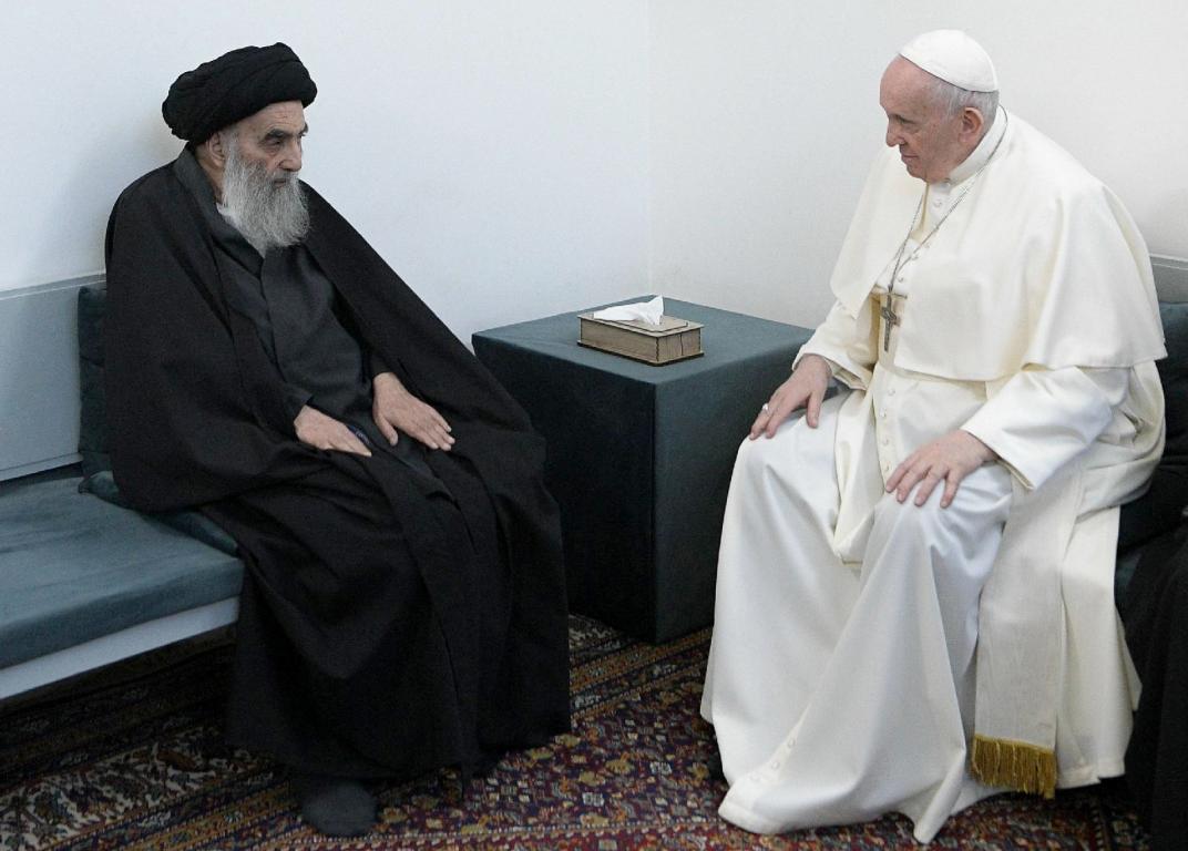 Pope in meeting with Grand Ayatollah Sistani stressed importance of friendship, mutual respect, dialogue btw religious communities