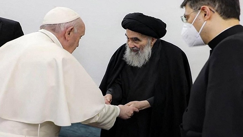 Hüccetülislam Gomi: Ayetullah Sistani’nin Papa ile görüşmesindeki tutumu İslam dünyasının izzetiydi