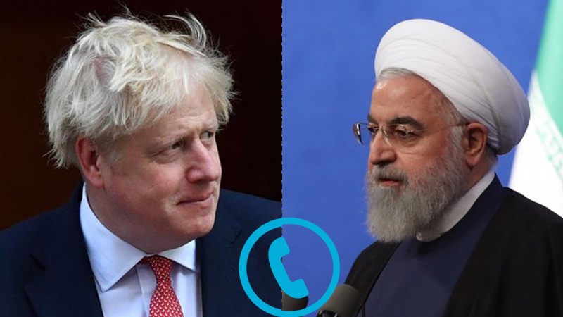 صدر روحانی کی بورس جانسن سے ٹیلی فونی گفتگو