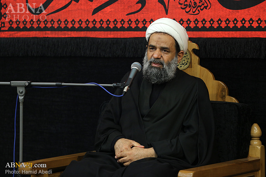 تقرير مصور / مجلس عزاء في قم بمناسبة استشهاد الامام موسى الكاظم (ع) 