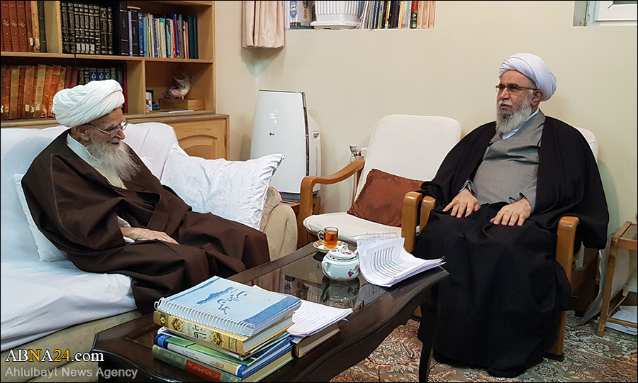 Photos: Secretary General of AhlulBayt (a.s.) World Assembly meets with Ayatollah Safi Golpaygani