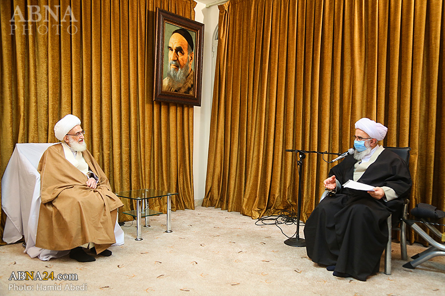 Photos: Secretary General of AhlulBayt (a.s.) World Assembly meets with Ayatollah Nouri Hamedani