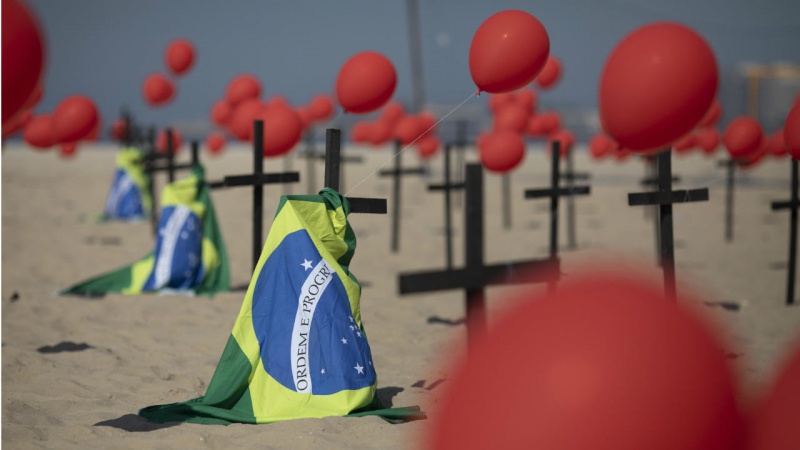 WHOがブラジルのコロナ死者急増を強く憂慮、他国への影響指摘