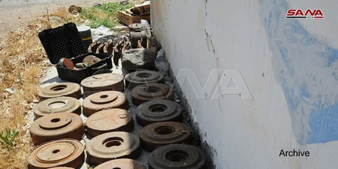 Two Syrian children killed, 2 injured in blast of mine left behind by Daesh in Hama