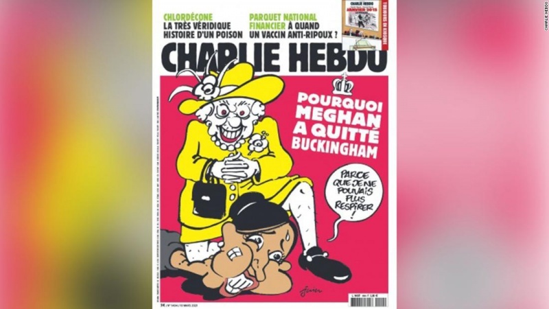 仏風刺週刊誌のメーガン妃関連の風刺画が物議をかもす