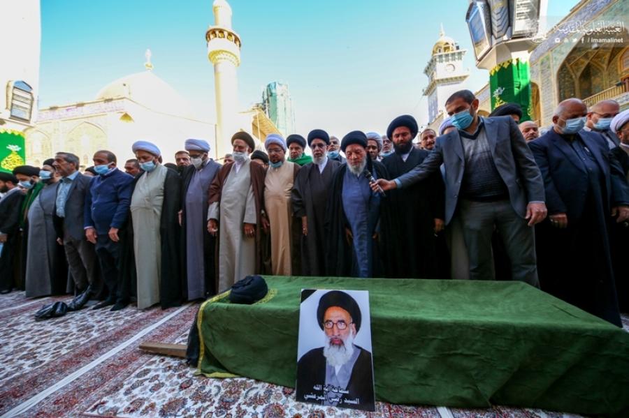 تشييع آية الله السيد رضي الدين المرعشي في النجف الأشرف + صور