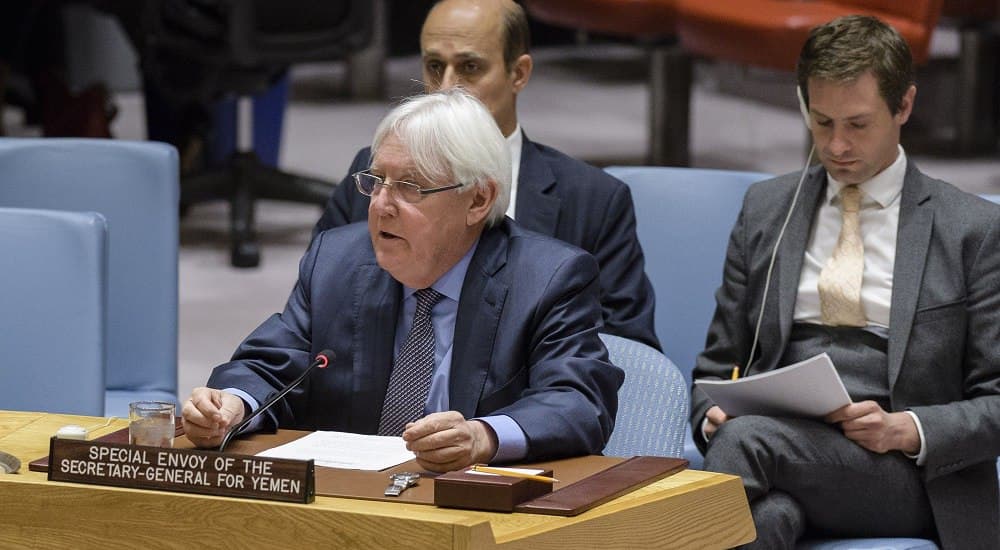 UN envoy for Yemen stresses importance of entering oil, food ships to Hodeida