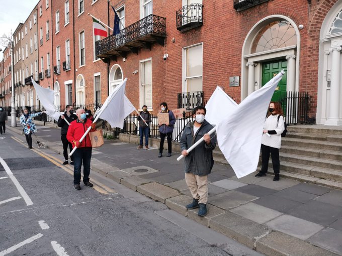 Activists in Ireland demand ending war on Yemen