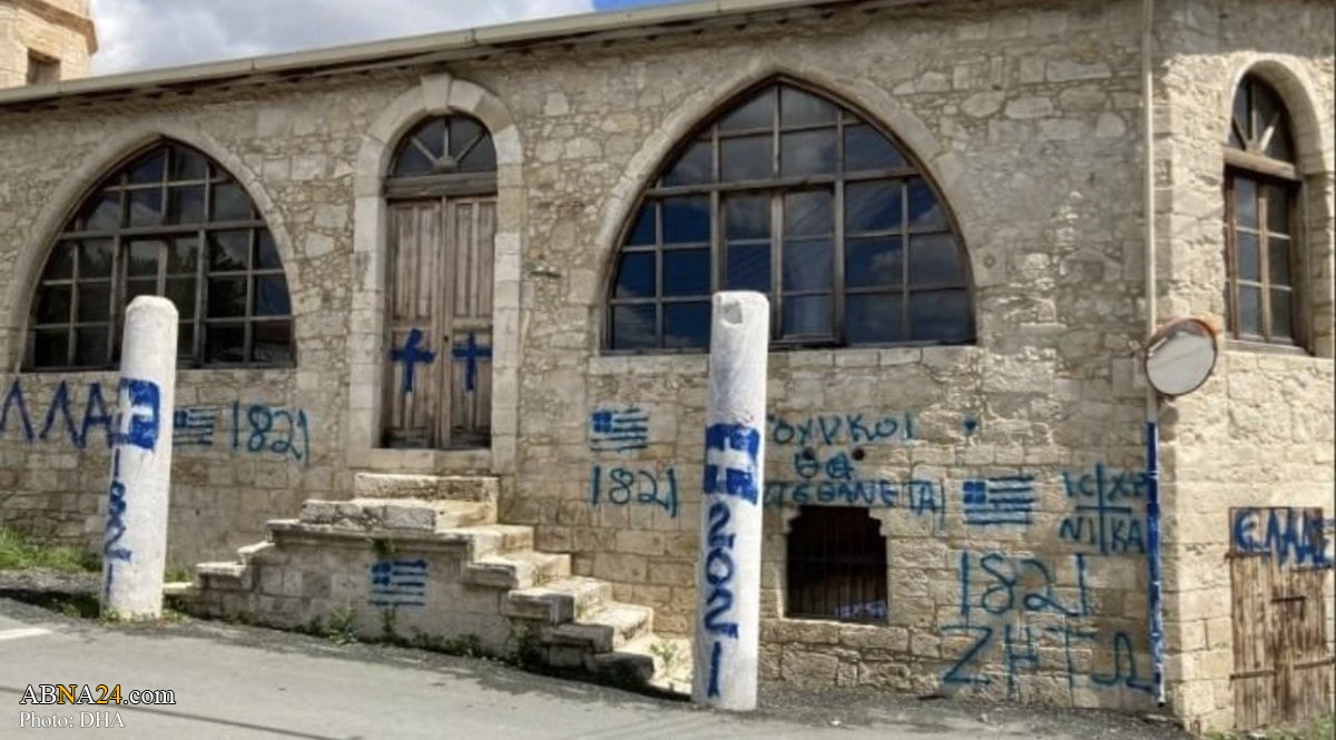 A group of far-right activists attack a mosque in Cyprus on Greece's national independence day