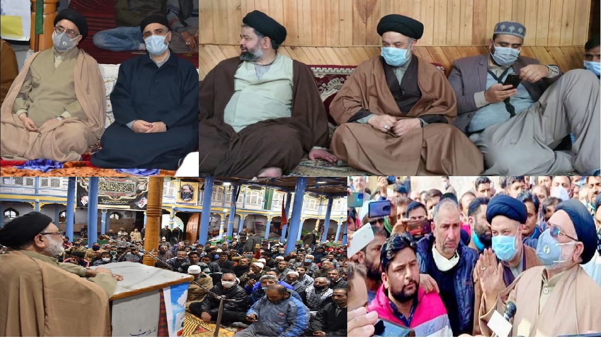 حسن آباد سرینگر میں المصطفیٰ ؐ جامع مسجد کی رسم سنگ بنیاد