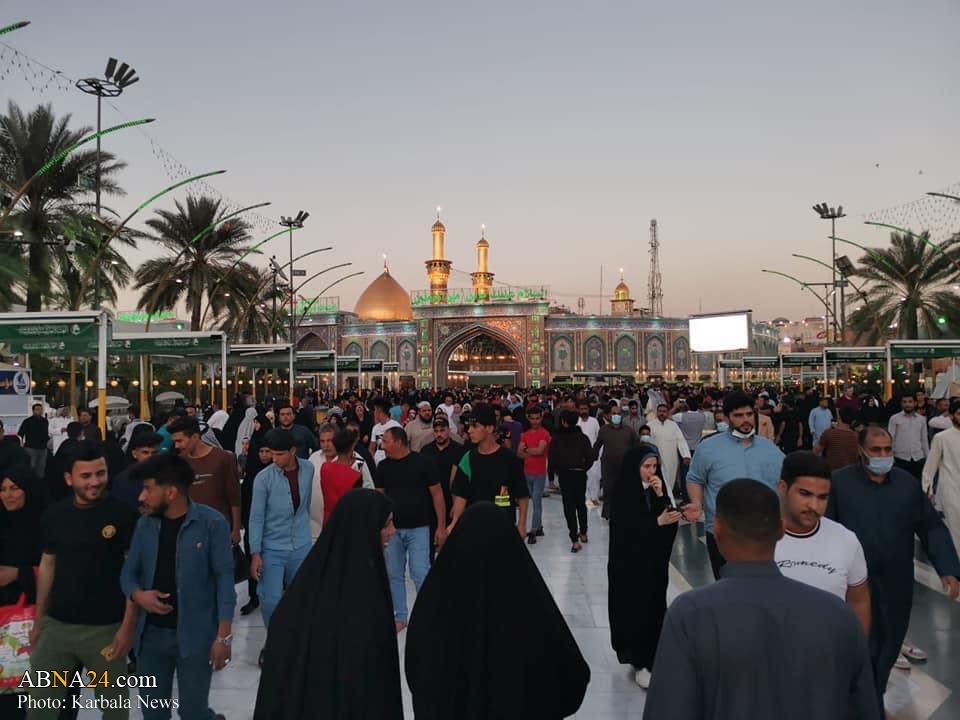 Photos: Between the two holy shrines; Imam Hussain and al-Abbas (pbut) / 2nd April 2021